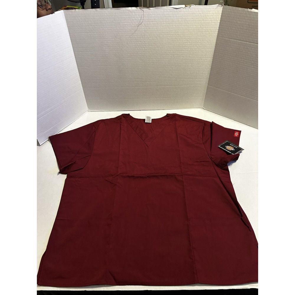Dickies EDS Signature Men Scrubs Top Tuckable V-Neck XX-Large, Black
